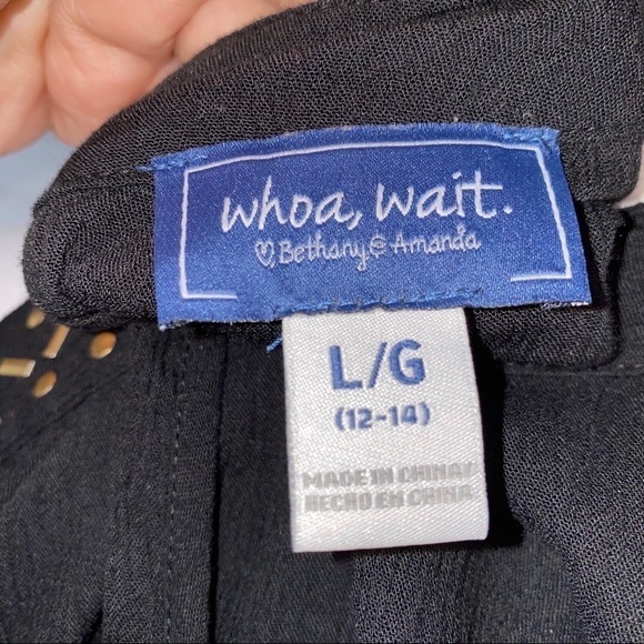 Black long sleeve cold shoulder dress Size Large - Picture 9 of 13